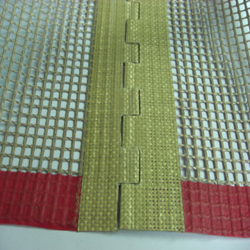 teflon coated fiberglass open mesh conveyor belt