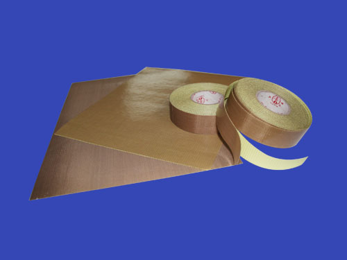 PTEF TEFLON coated fiberglass adhesive tape with release liner