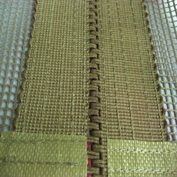PTFE teflon coated fiberglass open mesh conveyor belt 